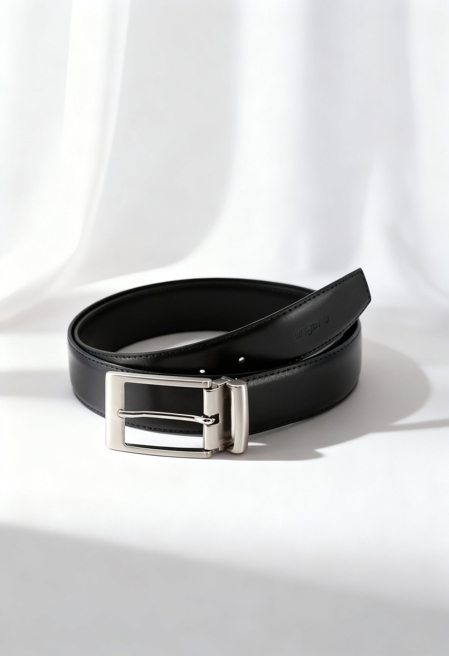 Ungaro UBLT000052 Men's Reversible Leather Belt – Adjustable Italian Design (3.5 cm)