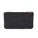 Back view of the Bric’s BXG00612-1906607 unisex black travel pouch with zip closure.