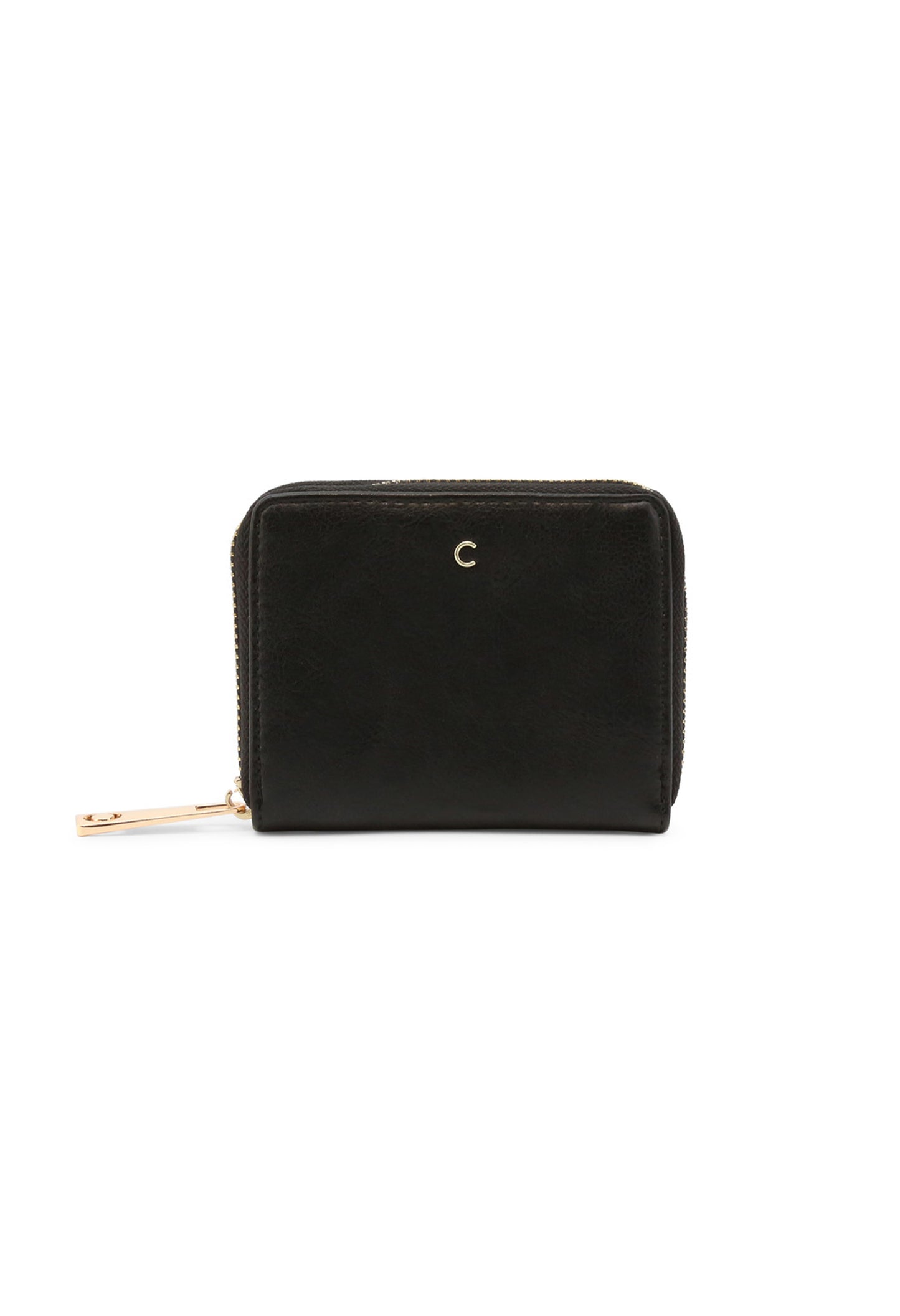 Minimalist black wallet in eco-leather, perfect luxury gift idea at France AJ Luxe.