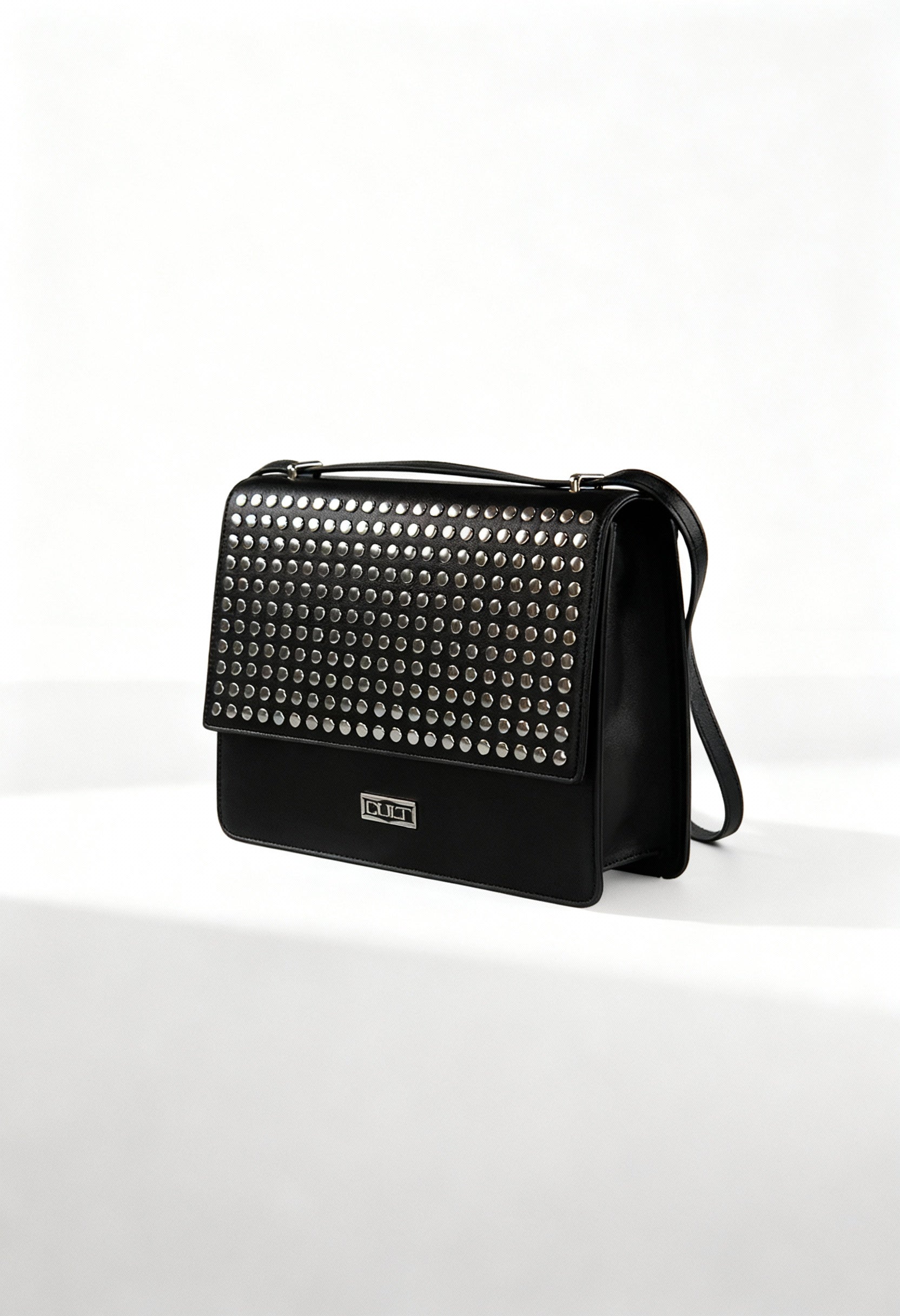 “Cult Women’s Black Polyurethane Luxury Shoulder Bag X3EPWX020032 – authentic designer handbag available at France AJ Luxe, featuring Italian-inspired craftsmanship, structured silhouette, and premium materials.”