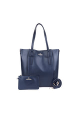 Front view of the EVF1622-GIADA shoulder bag with matching removable pochette displayed.