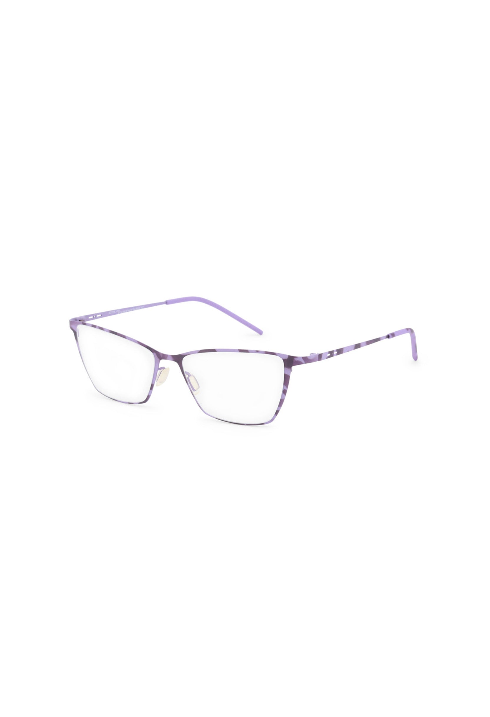 Italia Independent metal glasses in a purple color variant, thin temple design.