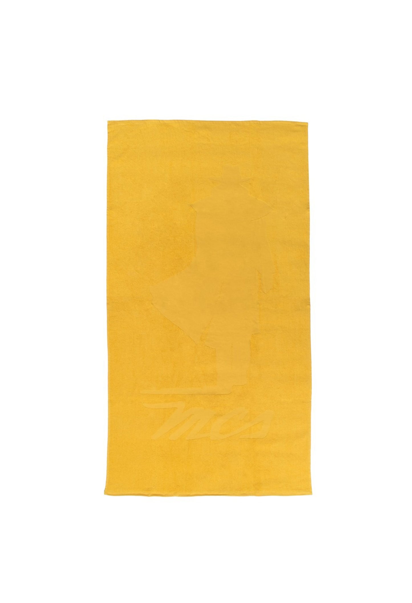 MCS cotton towel in yellow colour variant, folded view.