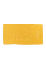 MCS cotton towel in yellow colour variant, folded view.