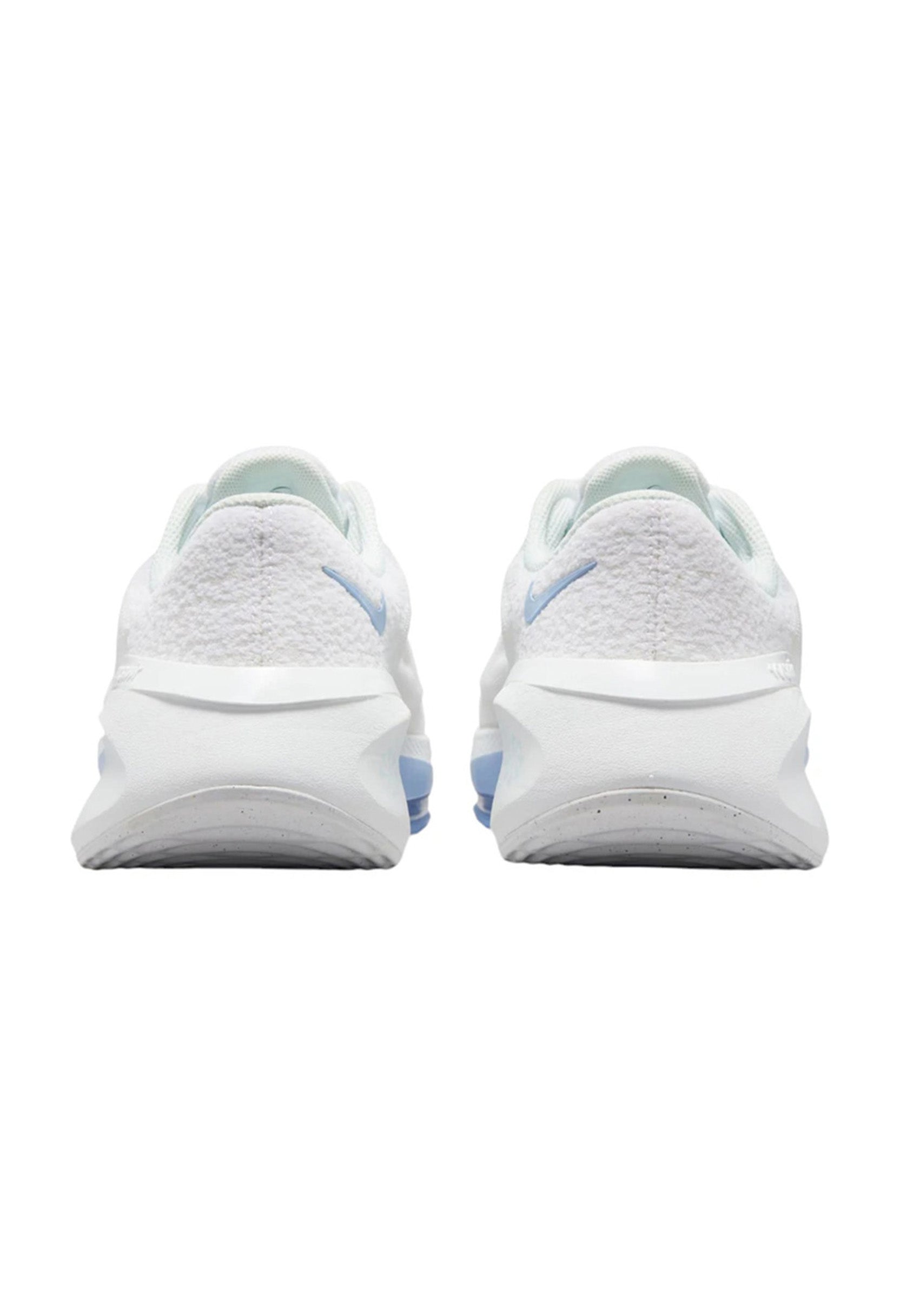 Rear view of Nike Versair trainers highlighting the cushioned heel and support.