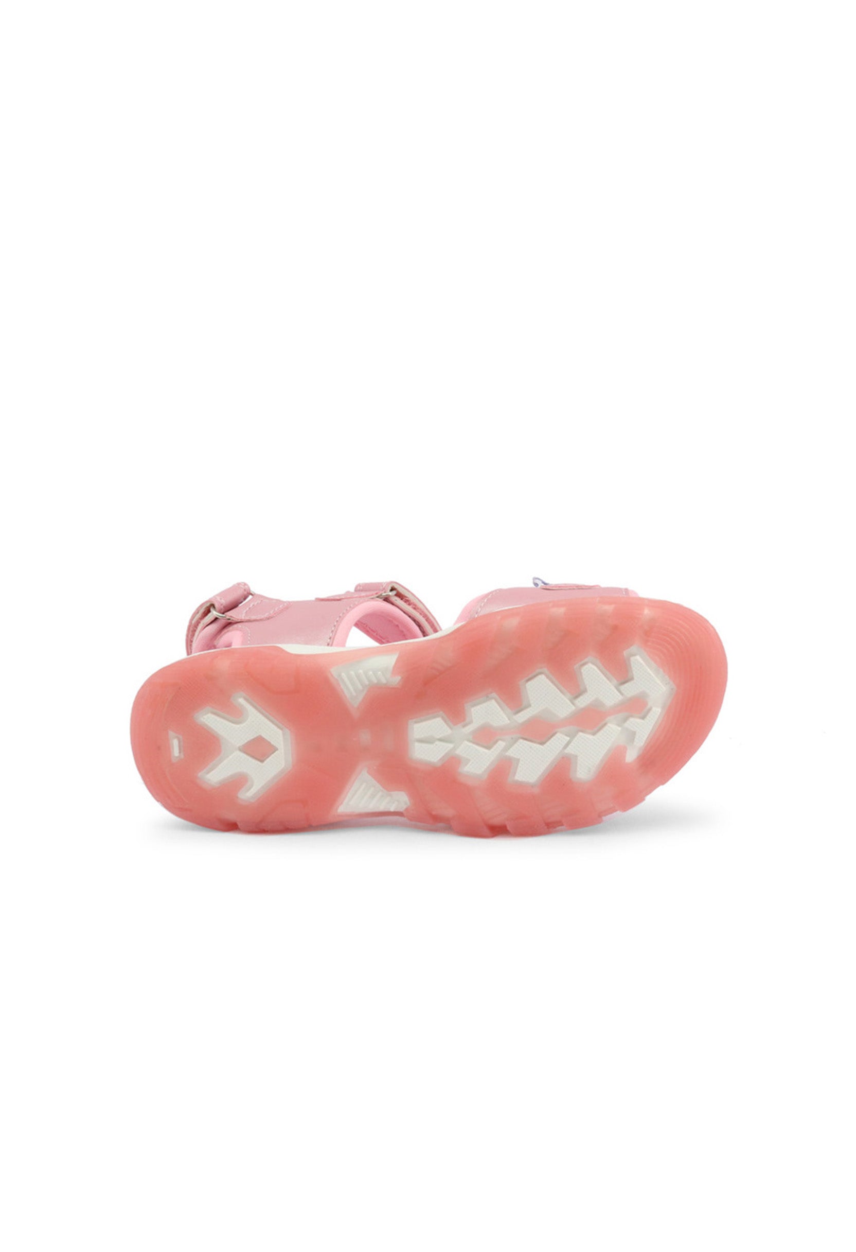 Shone kids' sandals showing the base and light-up rubber sole.